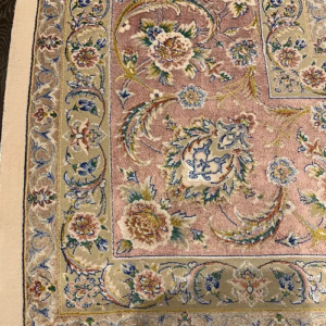 SUPER PERSIAN MACHINE MADE BAMBOO SILK TABRIZ ALL OVER 6’ 7” x 9’ 7” SKU# C18104