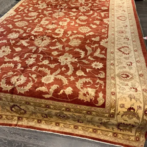 SUPER PESHAWAR OUSHAK RUST/BEIGE 11’x 15’