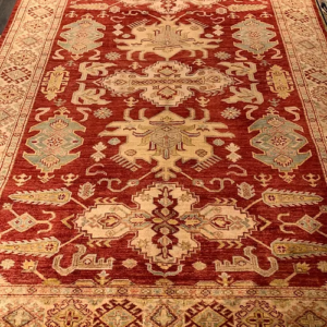 SUPER PAK KAZAK HAND KNOTTED WOOL RUG 5’ 9” x 7’ 10” SKU# C23222