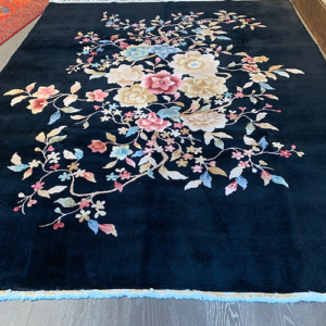 SUPER SINO MODERN FLORAL HAND KNOTTED RUG SKU# C50588