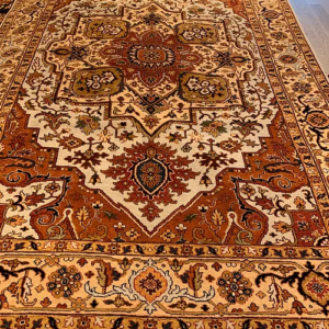 SUPER HAND KNOTTED INDO SERAPI RUG 6’x9’ SKU# C23305