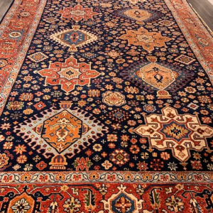 SUPER INDO KARAJEH HAND KNOTTED WOOL RUG 6’ x 9’ SKU# C23206