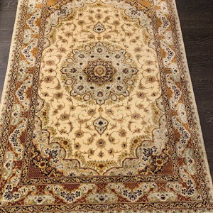 Super Persian pure Silk Qum signed 3’4” x 4'9” SKU# P11743