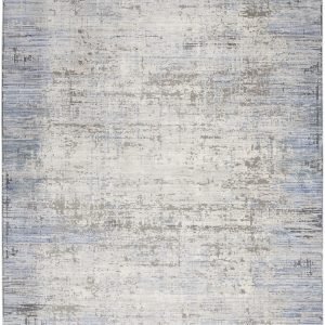 Nourison Abstract Hues 9'10" x 13' Blue Grey Modern Indoor Rug