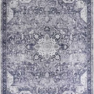 Nourison Washables NWB15 Charcoal Grey Area Rug