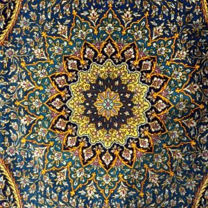 SUPER HAND KNOTTED 100% PURE PERSIAN GHOM (QUM) SILK 3’ 2” x 5’ 2”