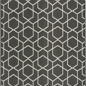 Horizon Indoor/Outdoor HOZ01 Black Area Rug